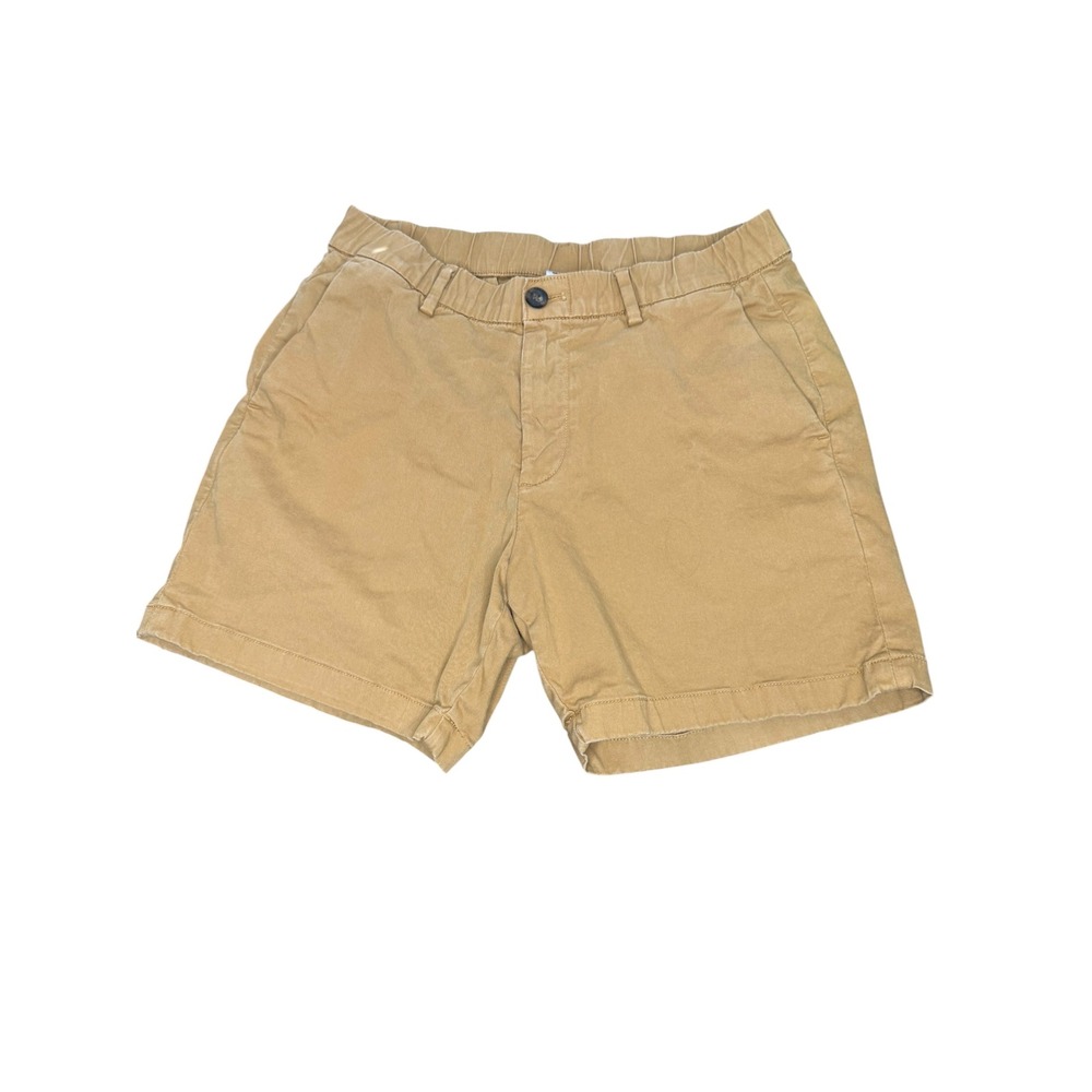 Bearbottom Clothing Mens Khaki Tan Stretch Chino Shorts 5.5 Inch Inseam Size M